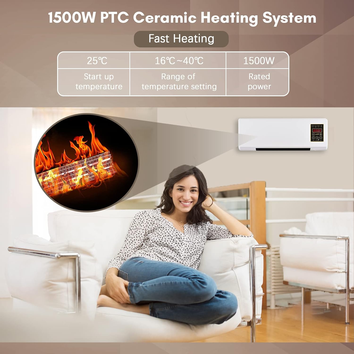2in1 Electric Heater Air Conditioner