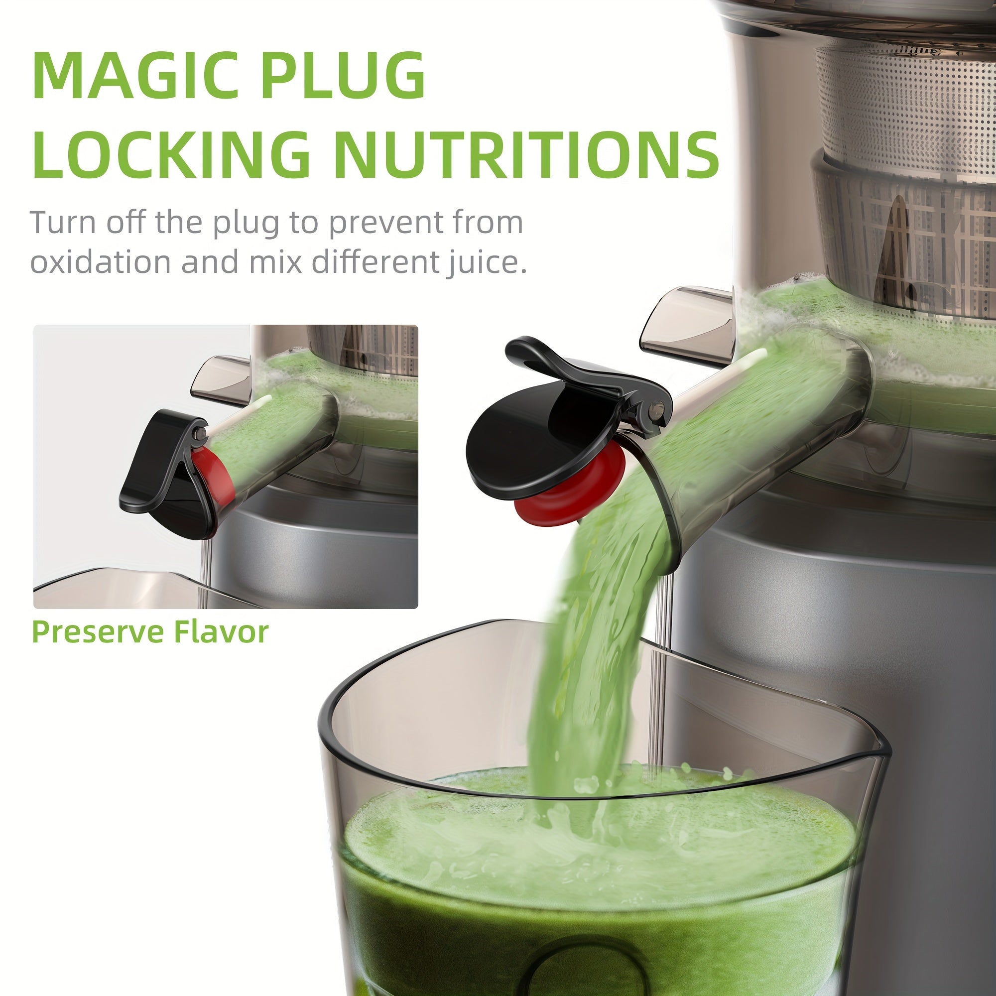 BioloMix™ 200W Powerful Juicer Machine (آلة عصير قوية بقوة 200 واط)