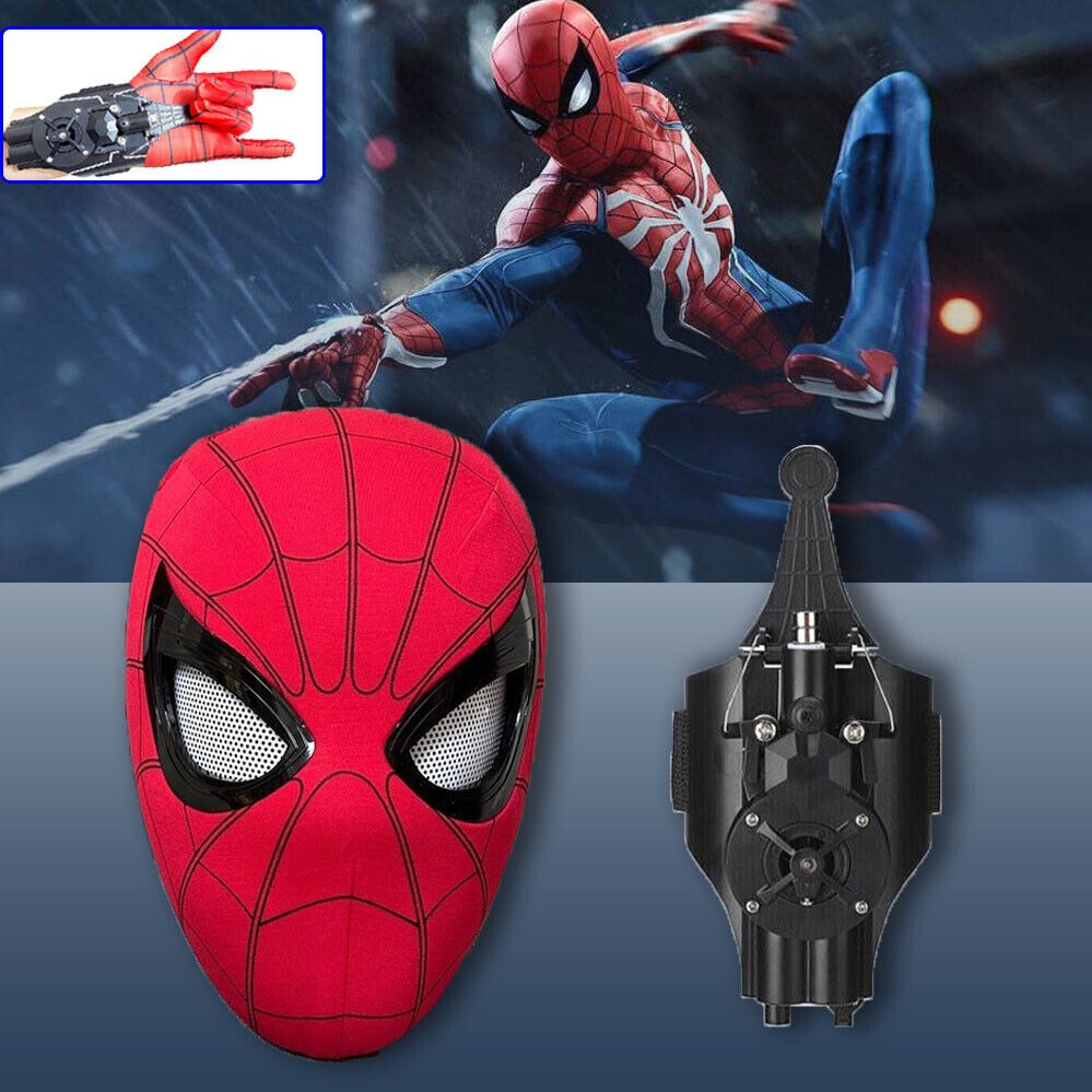 Spiderman Mask with Web Shooter